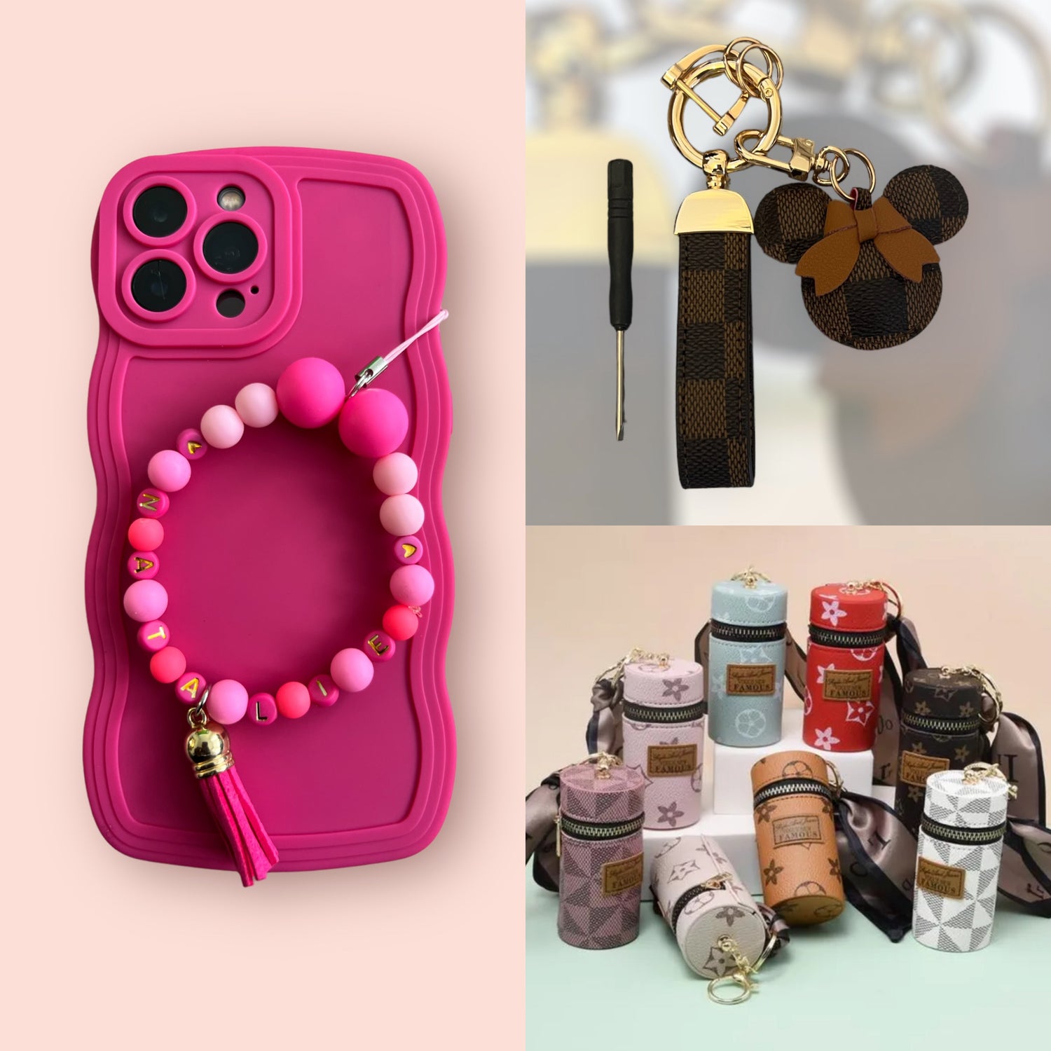 The Accessory Collection | Keyrings | Phone charms | Mini storgage