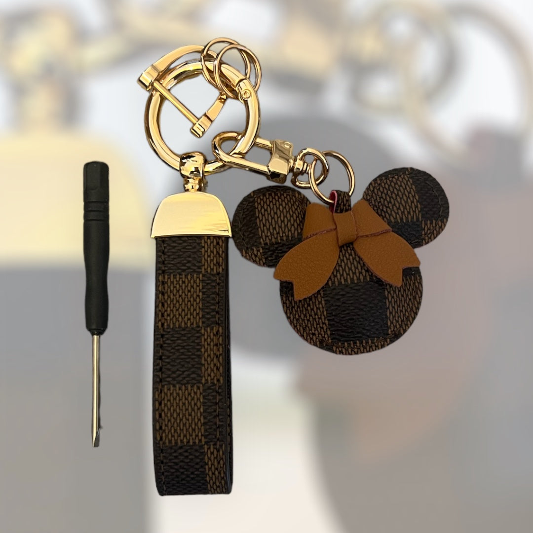 Cartoon Bow Mouse Bracelet Keychain