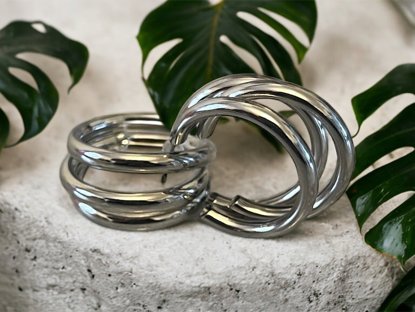 Gold and Silver Triple Hoops for women | Fashion Jewellery