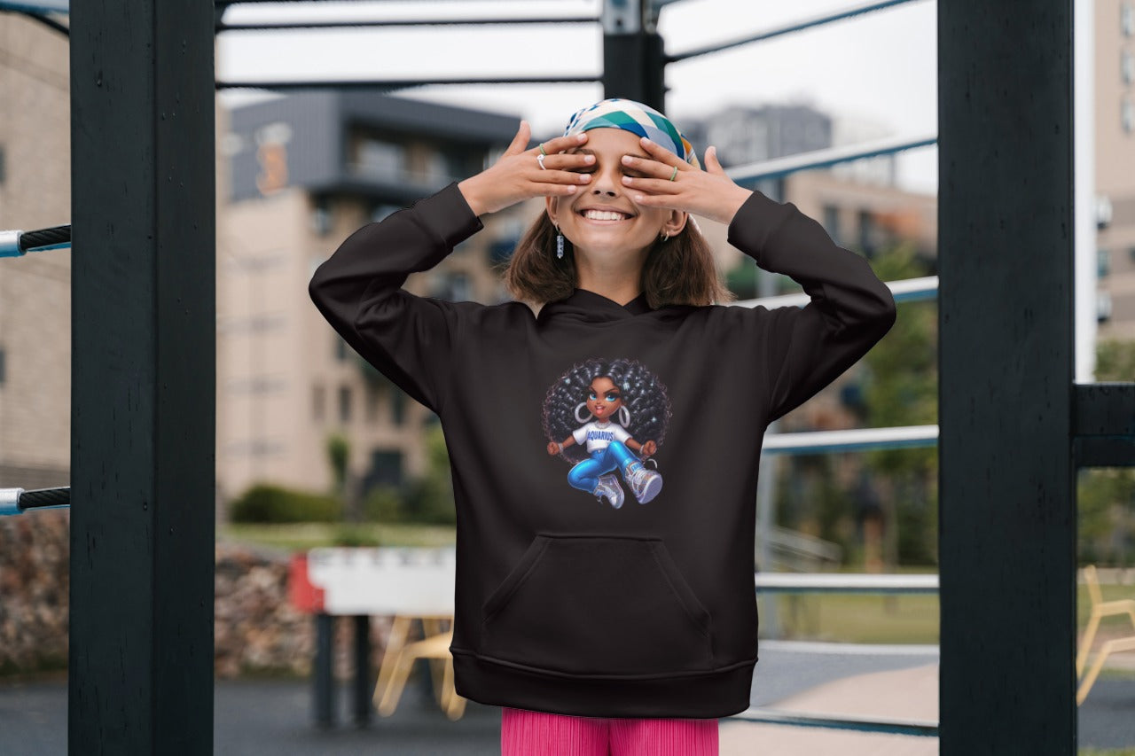 Girls Graphic Birth Sign Hoodie